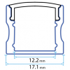 Perfil aluminio  PHL8 (por metro)